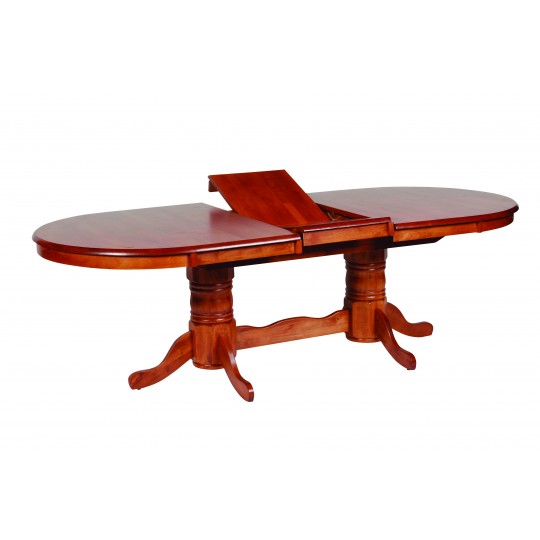 Jaguar Oval Dual Pedestal Extension Dining Table 